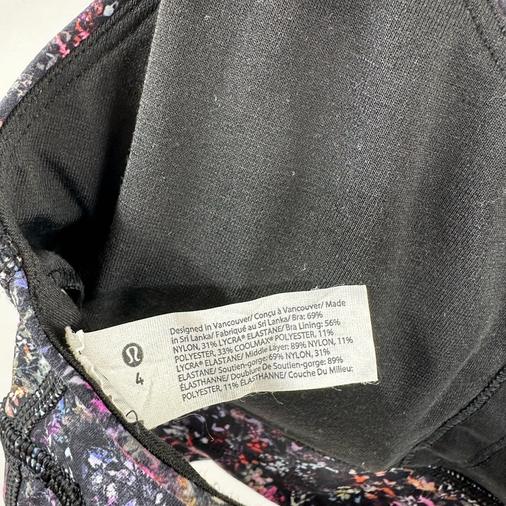Lululemon Speckled Crisscross Back Sports Bra - Picture 3 of 4